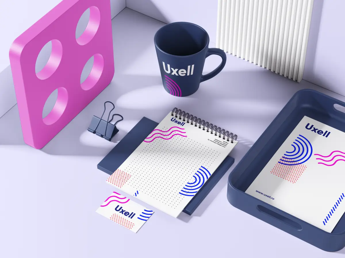 Uxell branding mockup